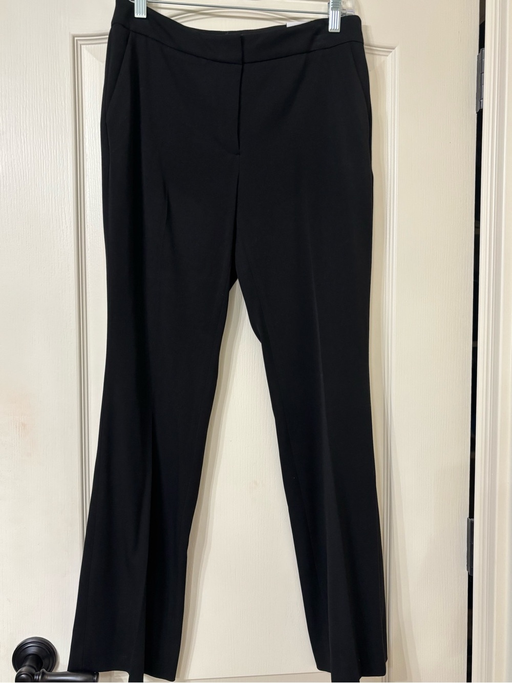 White House Black Market Black Tailored Straight-Leg Trousers